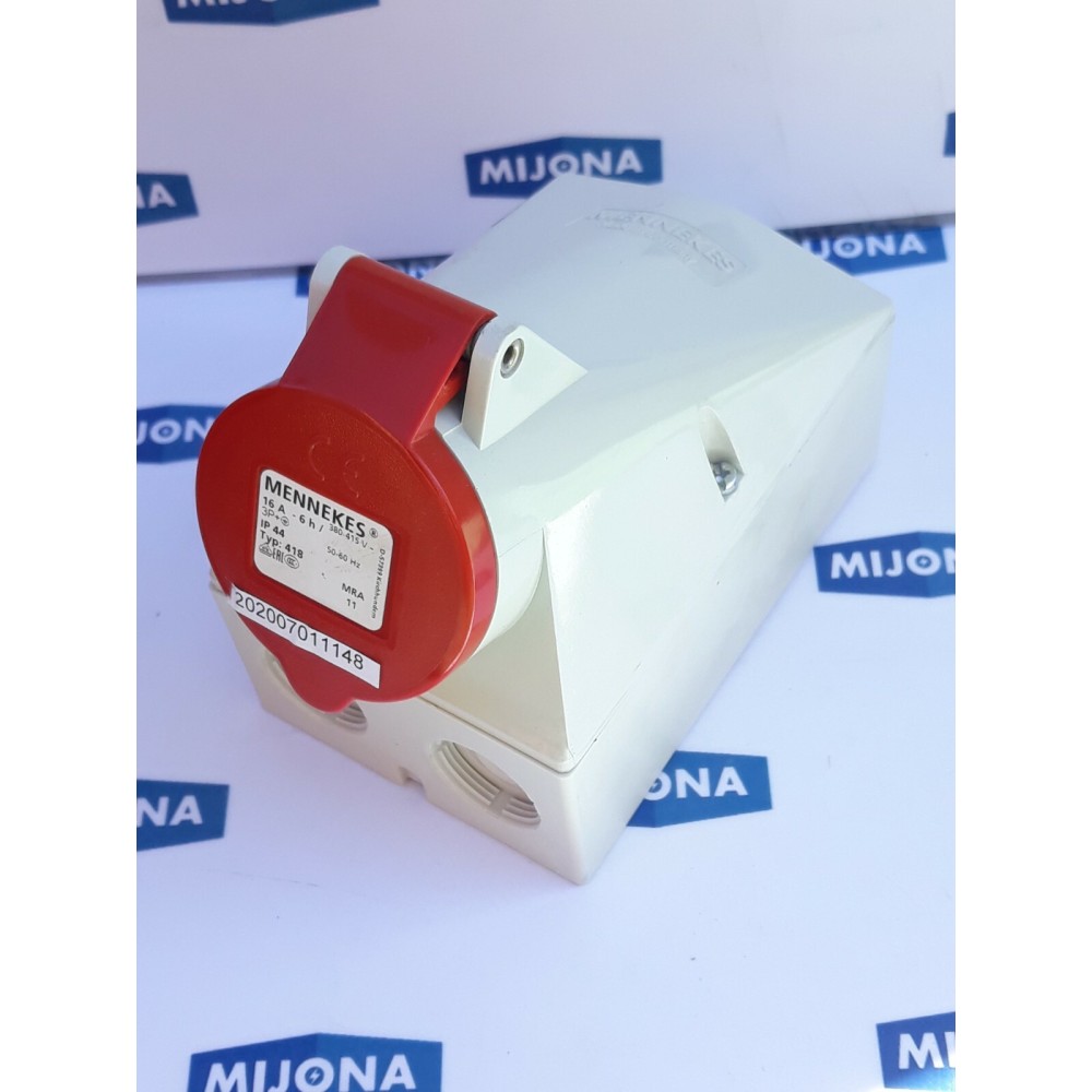 MENNEKES TYPE 418 16A-6h 380-415V 3P+ 50/60HZ IP44 MRA 11 (NEW OLD STOCK)