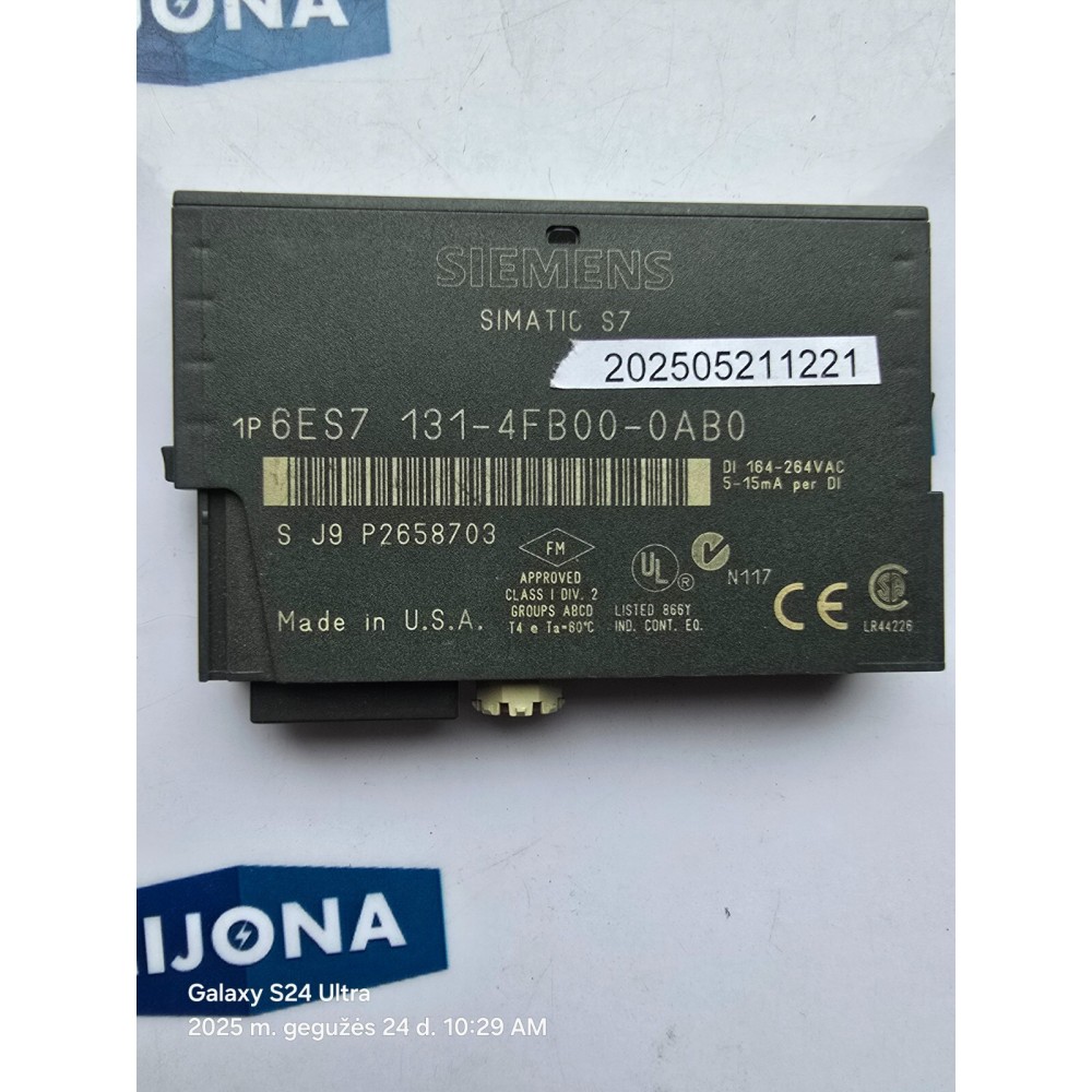 SIEMENS 6ES7131-4FB00-0AB0 6ES7 131 4FB00 0AB0