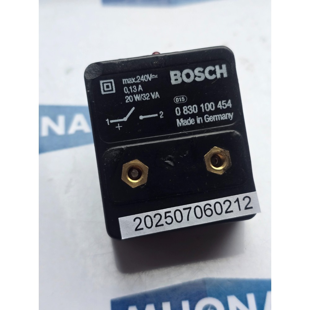 Bosch 0830 100 454 Zylinderschalter 0,13A 240V 20W 32VA 08301000454 Bosch 0830 100 454 Zylinderschalter 0,13A 240V 20W 32VA 08301000454