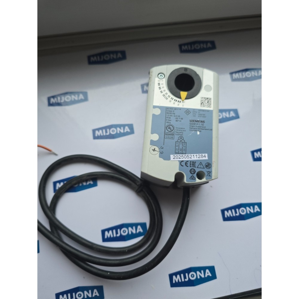 Siemens GDB141.1E  AC DC 24V CLASS2 50 60HZ 1.0W 2.0VA GDB141 1E damper actuato
