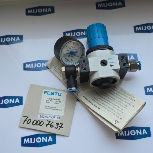 FESTO LR 1 4 D 7 MINI 162583 PRESSURE REGULATOR LR-1/4-D-7-MINI NEW OLD STOCK FESTO LR 1 4 D 7 MINI 162583 PRESSURE REGULATOR LR-1/4-D-7-MINI NEW OLD STOCK