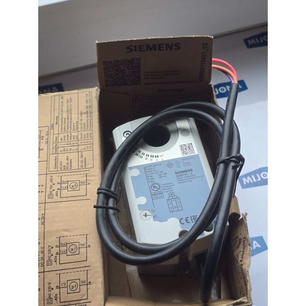Siemens GDB141.1E  AC DC 24V CLASS2 50 60HZ 1.0W 2.0VA GDB141 1E  new old stock