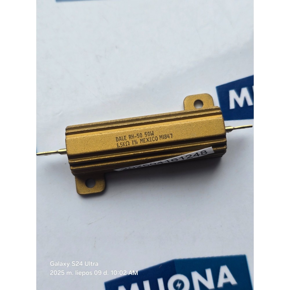 DALE  VISHAY Wirewound Resistor DALE RH-50 50W 1.5KΩ 1% MEXICO NEW OLD STOCK