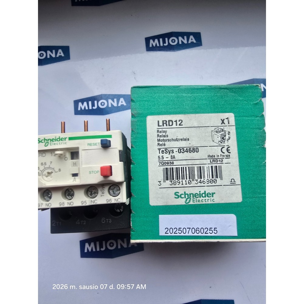 SCHNEIDER LRD12 RELAY MOTORSCHUTZRELAIS NEW OLD STOCK SCHNEIDER LRD12 RELAY MOTORSCHUTZRELAIS NEW OLD STOCK