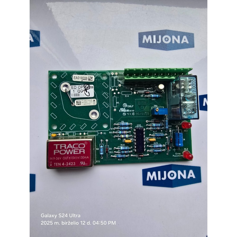 EFACEC 95/0009  BOARD MODULE 94 V-0 41-18 EA018006 TEST P1901229