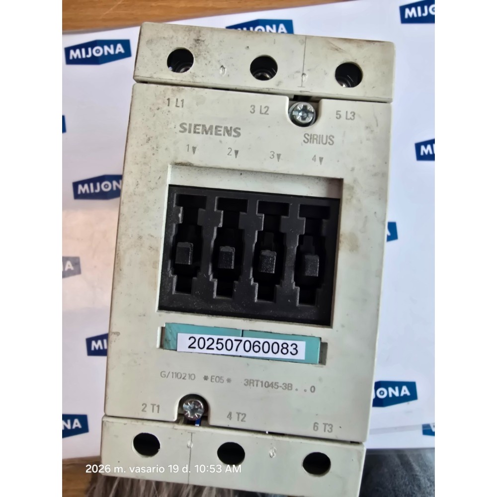 Siemens SIRIUS 3RT1045 3BB40 3RT1045-3BB40 Contactor 3-pole 3RT10453BB40