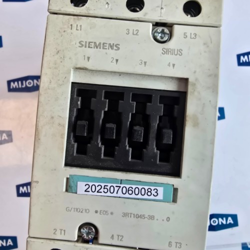 Siemens SIRIUS 3RT1045 3BB40 3RT1045-3BB40 Contactor 3-pole 3RT10453BB40 Siemens SIRIUS 3RT1045 3BB40 3RT1045-3BB40 Contactor 3-pole 3RT10453BB40