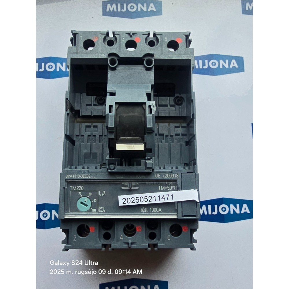 Siemens 3VA1110-3EE32-0AA0 DISASSEMBLED FROM NEW EQUIPMENT 3VA1110 3EE32 0AA0 Siemens 3VA1110-3EE32-0AA0 DISASSEMBLED FROM NEW EQUIPMENT 3VA1110 3EE32 0AA0