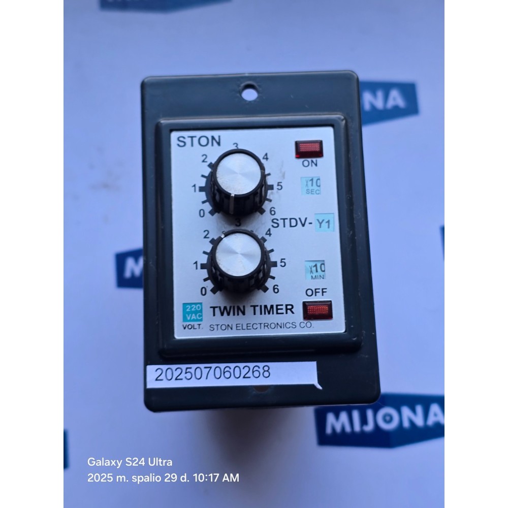 STON ELECTRONICS TWIN TIMER STDV Y1 220VAC