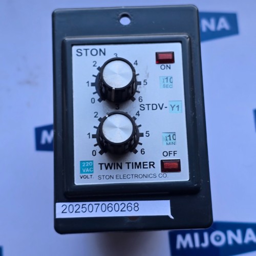 STON ELECTRONICS TWIN TIMER STDV Y1 220VAC