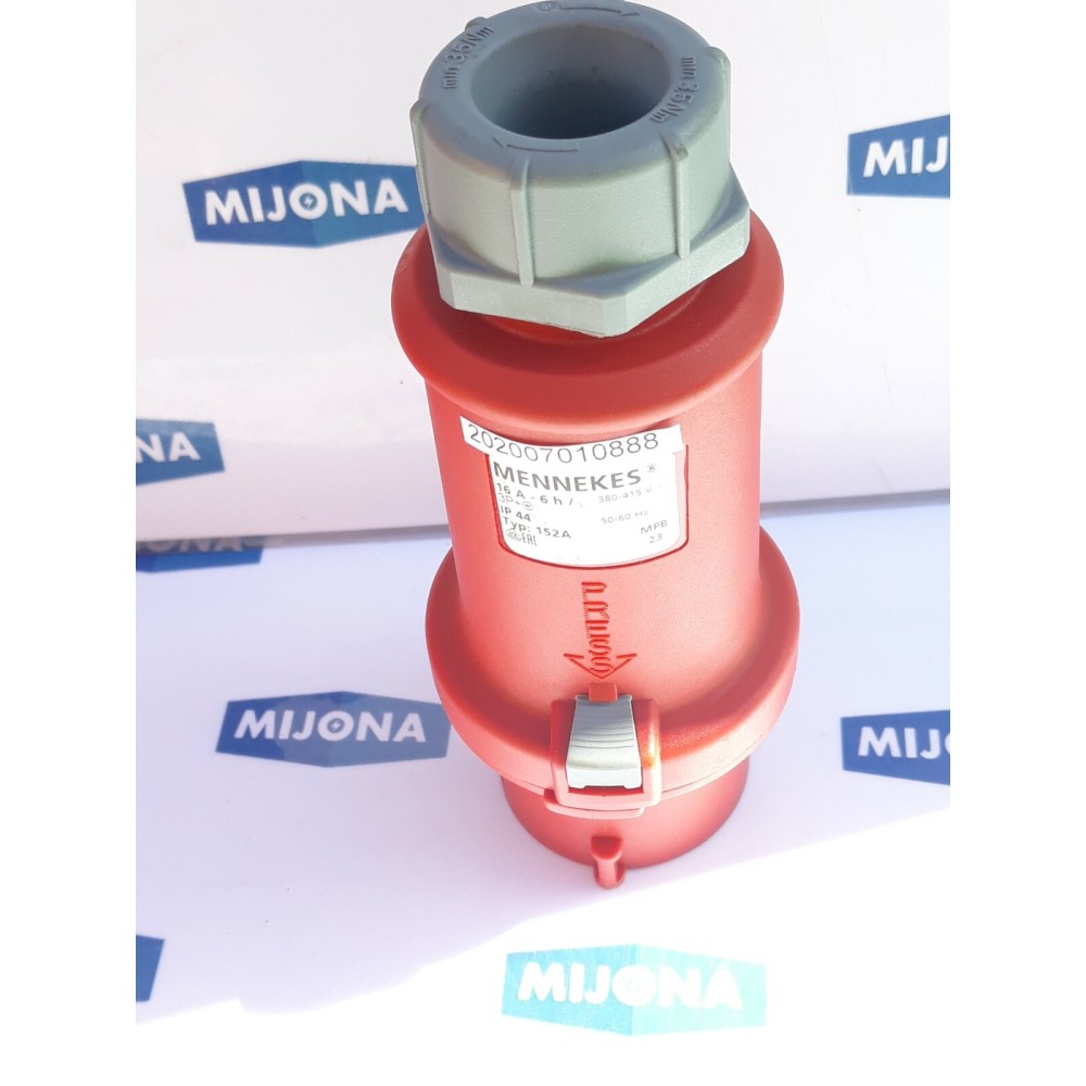 MENNEKES TYP 152A 16A-6h 380-415V 3P+ 50/60HZ IP44 MPB 23 PLUG (NEW OLD STOCK) MENNEKES TYP 152A 16A-6h 380-415V 3P+ 50/60HZ IP44 MPB 23 PLUG (NEW OLD STOCK)
