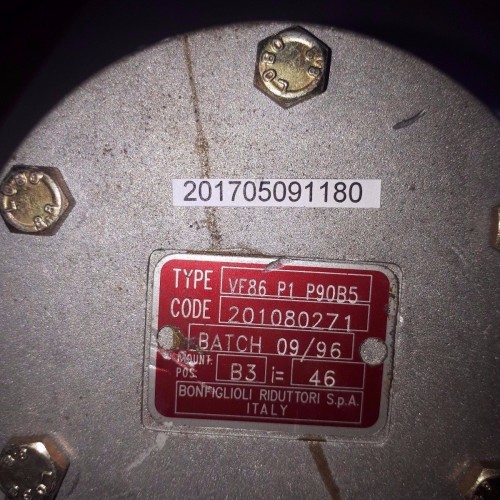 BONFIGLIOLI GEAR SPEED REDUCER VF 86 P1 P90B5 201080271
