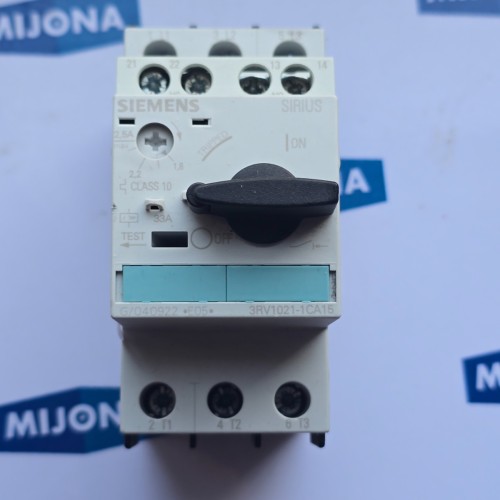 Siemens SIRIUS 3RV1021 1CA15 Motor Protection Circuit Breaker 1,8- 2,5A