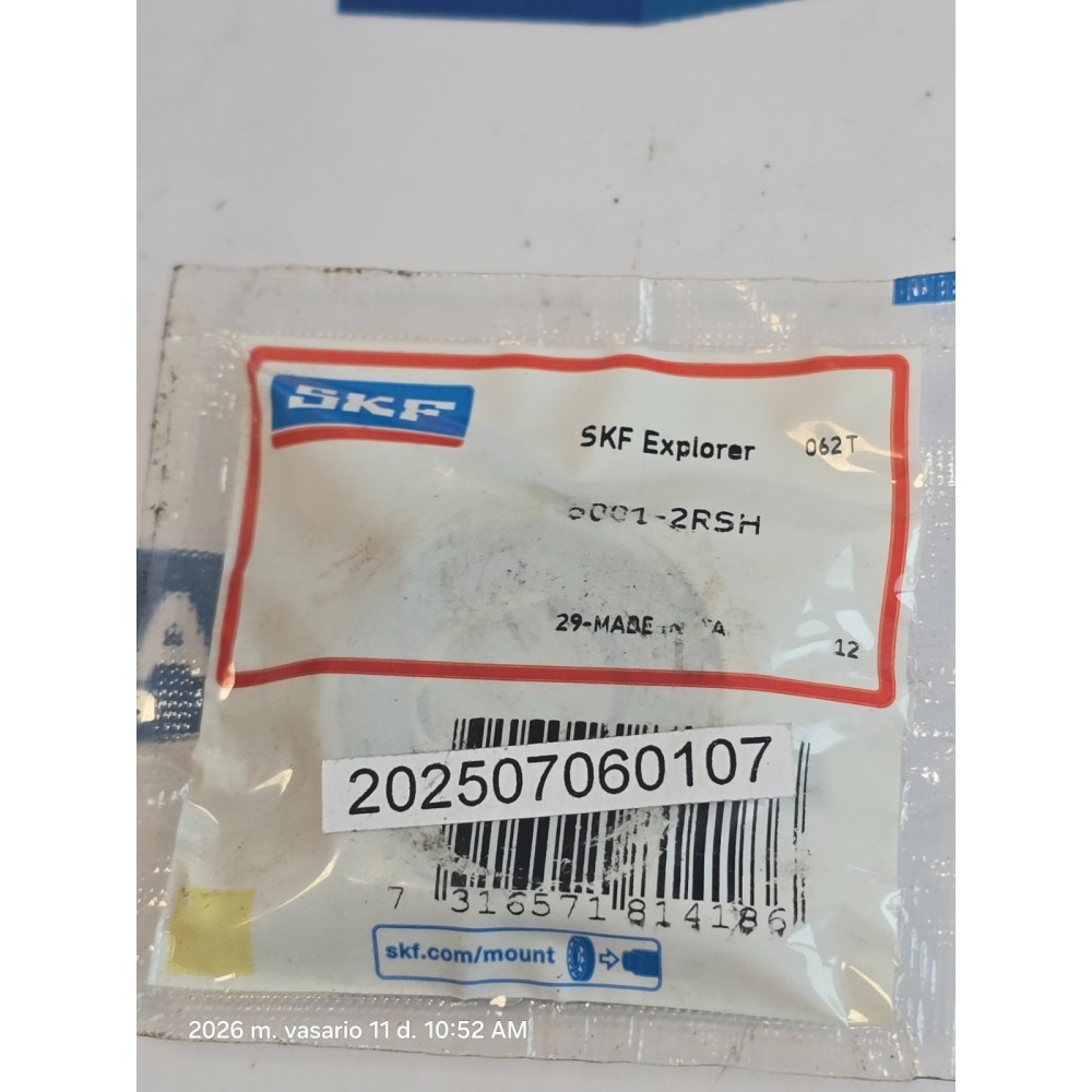 SKF EXPLORER Kugellager 60012RSH 6001-2RSH NEW OLD STOCK