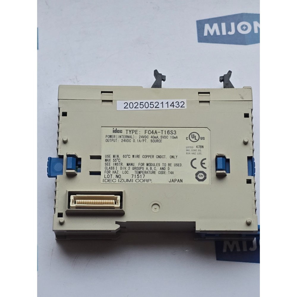 IDEC FC4A-T16S3 24VDC 40MA 5VDC 10MA