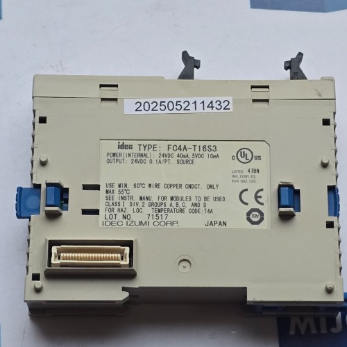 IDEC FC4A-T16S3 24VDC 40MA 5VDC 10MA