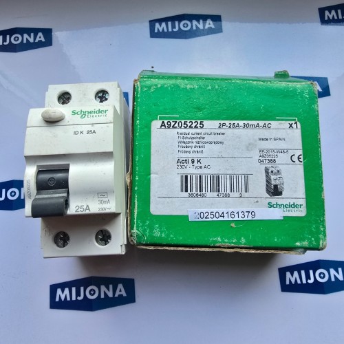 SCHNEIDER ID K 25A CURRENT circuit breaker ACTI 9 K 230V TYPE AC NEW OLD STOCK SCHNEIDER ID K 25A CURRENT circuit breaker ACTI 9 K 230V TYPE AC NEW OLD STOCK