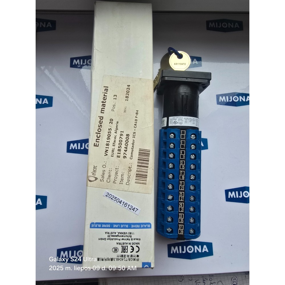 Kraus & Naimer CA10 F B458 E Schalter SWITCH CA10 AT20W951 (NEW OLD STOCK)