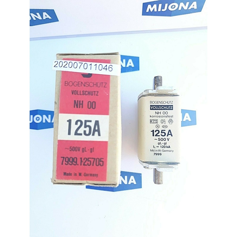 BOGENSCUTZ VOLLSCHUTZ 7999 125705 NH00 125A 500V gL 120kA (NEW OLD STOCK)