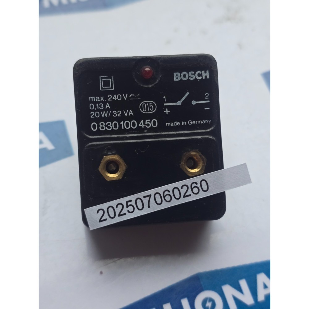 Bosch 0830 100 450 Zylinderschalter 0,13A 240V 20W 32VA 08301000450 Bosch 0830 100 450 Zylinderschalter 0,13A 240V 20W 32VA 08301000450