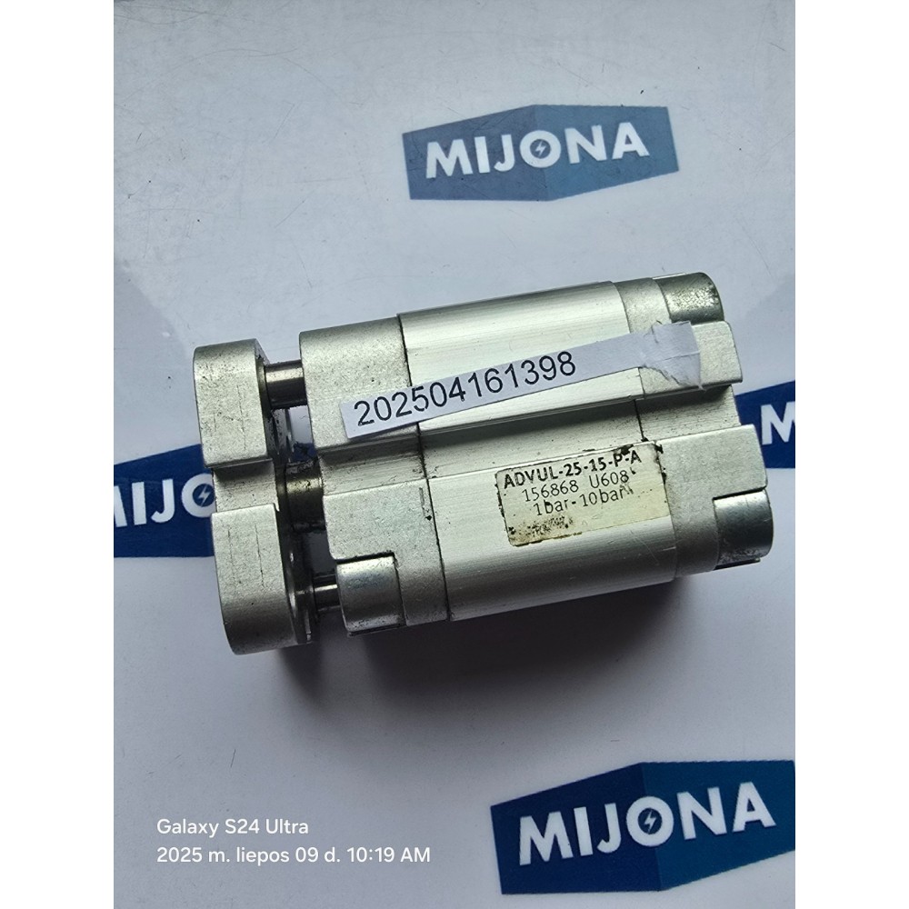 Festo ADVUL-25-15-P-A 156868 CYLINDER ADVUL 25 15 P A 1-10BAR