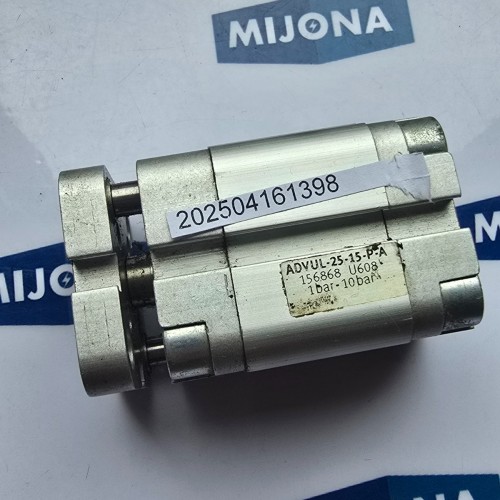 Festo ADVUL-25-15-P-A 156868 CYLINDER ADVUL 25 15 P A 1-10BAR Festo ADVUL-25-15-P-A 156868 CYLINDER ADVUL 25 15 P A 1-10BAR
