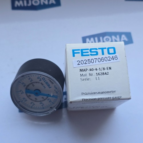 FESTO MAP-40-4-1/8-EN  162842 MAP 40 4 1 8PRECISION Pressure Gauge new old stock