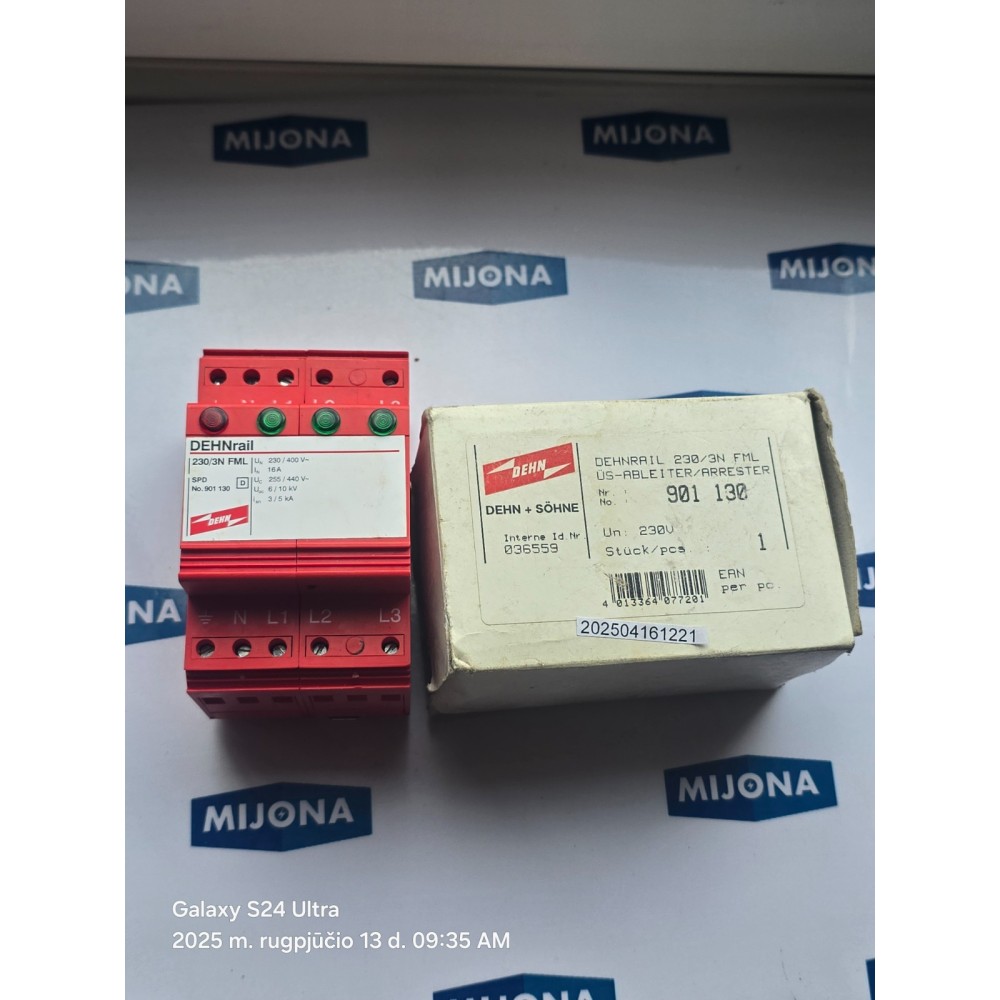 DEHNrail  Maxi 901 130 230 400V 16A DEHN+SOHNE 901130 (New old stock)
