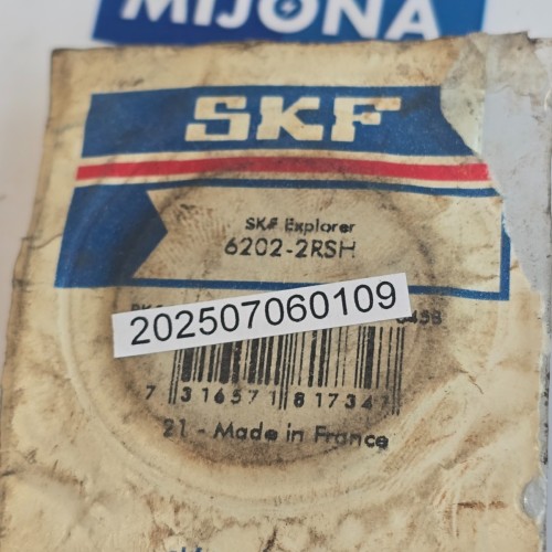 SKF EXPLORER 6202 2RSH BEARING 6202-2RSH (new old stock)