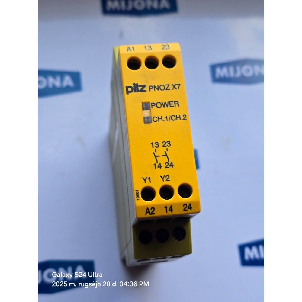 PILZ PNOZ X7 24vac dc n/o Sicherheitsrelais Relais 24VAC DC PILZ PNOZ X7 24vac dc n/o Sicherheitsrelais Relais 24VAC DC