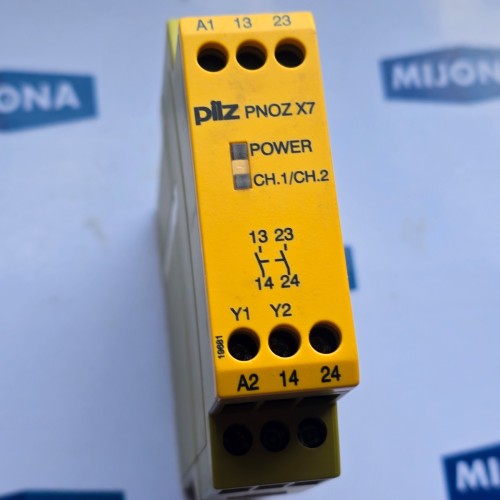 PILZ PNOZ X7 24vac dc n/o Sicherheitsrelais  Relais 24VAC DC