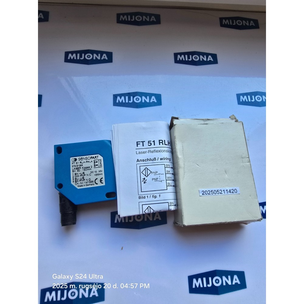 SENSOPART FT 51 RLH PAL4  10 30V DC SENSOR 572-51055 NEW OLD STOCK