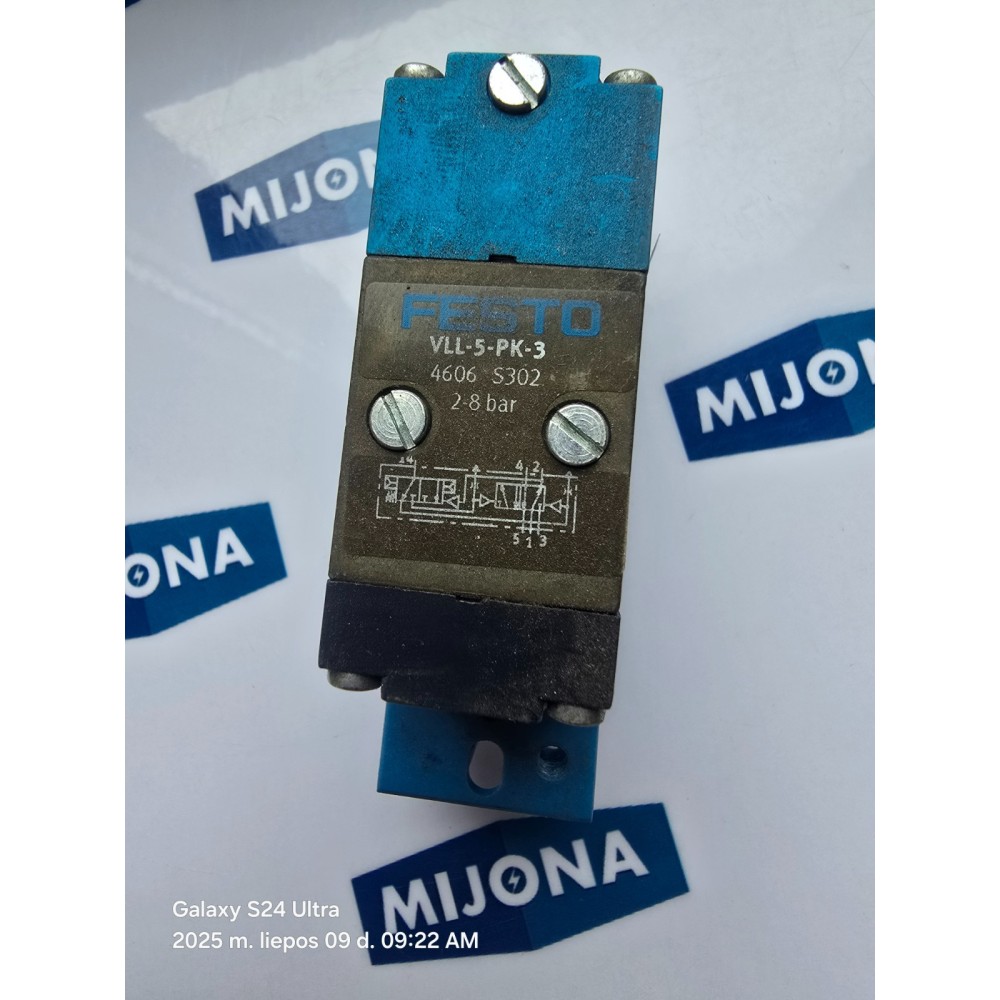 Festo VLL-5-PK-3 4606 2-8BAR BINARY REDUCTION VALVE VLL 5 PK 3