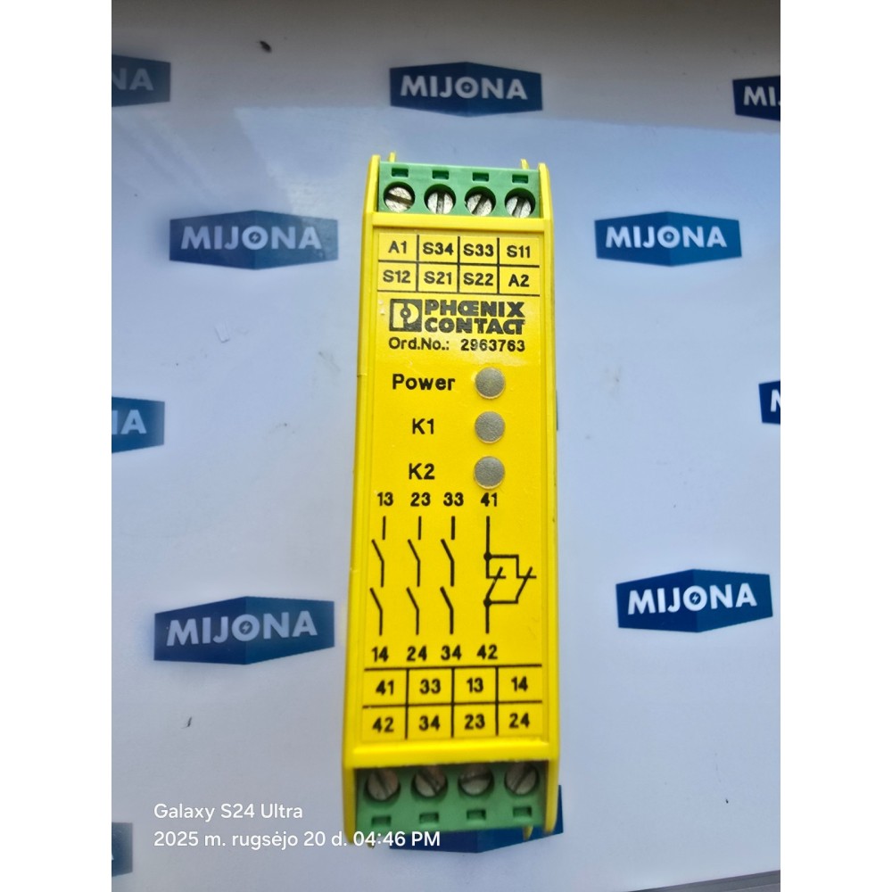 Phoenix Contact PSR-SCP-24UC/ESA4/3X1/1X2/B  SAFETY RELAY 2963763