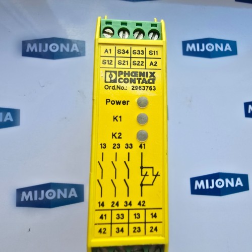 Phoenix Contact PSR-SCP-24UC/ESA4/3X1/1X2/B SAFETY RELAY 2963763 Phoenix Contact PSR-SCP-24UC/ESA4/3X1/1X2/B SAFETY RELAY 2963763