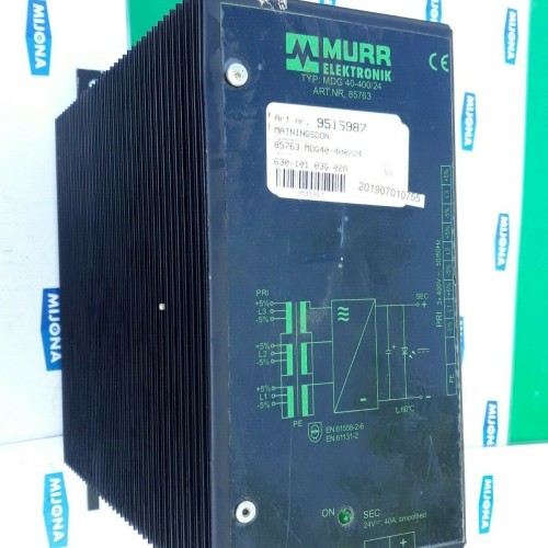Murr Elektronik transformer 85763 MDG 40-400/24 (new old stock) Murr Elektronik transformer 85763 MDG 40-400/24 (new old stock)