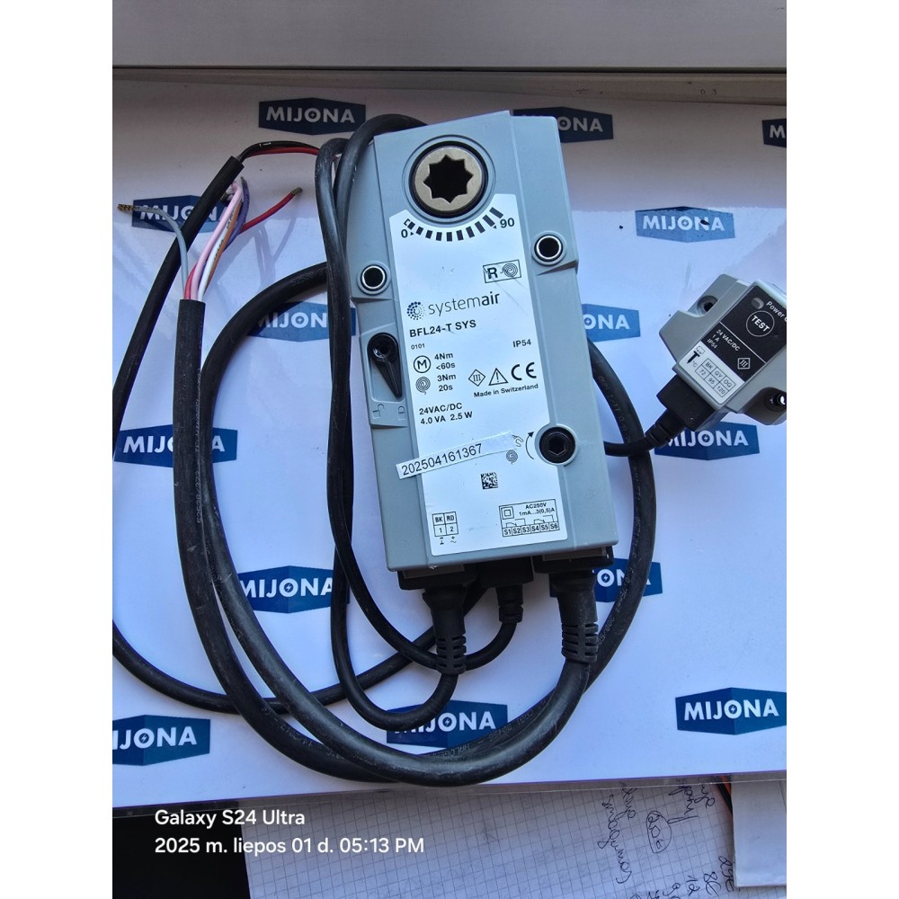 SYSTEMAIR BFL24 T SYS 24VAC DC 4VA 2,5W