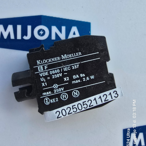 Moeller lampen fassungs element E F