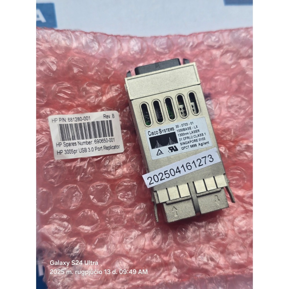 CISCO SYSTEMS 30 0703 01 1000BASE LX 13000nm LASER 21CFR J MODULE NEW OLD STOCK CISCO SYSTEMS 30 0703 01 1000BASE LX 13000nm LASER 21CFR J MODULE NEW OLD STOCK