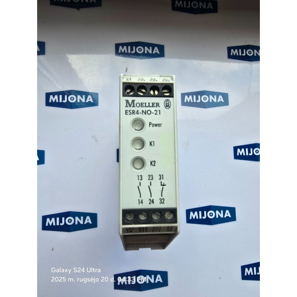 Klöckner Moeller ESR4-NO-21  18815873 24V AC DC SAFETY RELAY