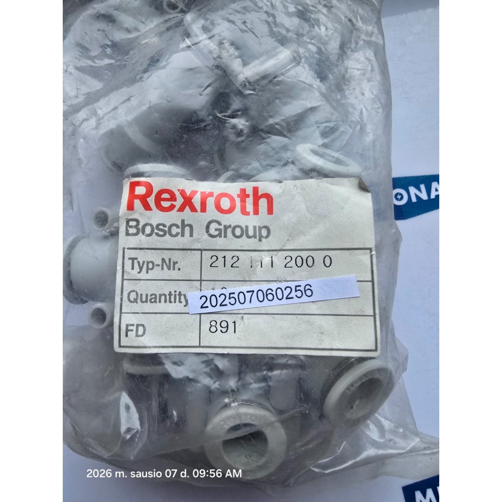 Rexroth BOSCH 212 111 200 0  2121112000 PRICE FOR 5 PSC  NEW OLD STOCK