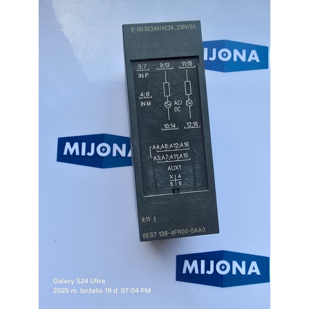 SIEMENS 6ES7 138 4FR00 0AA0 MODULE 6ES7 138 4FR00 0AA0