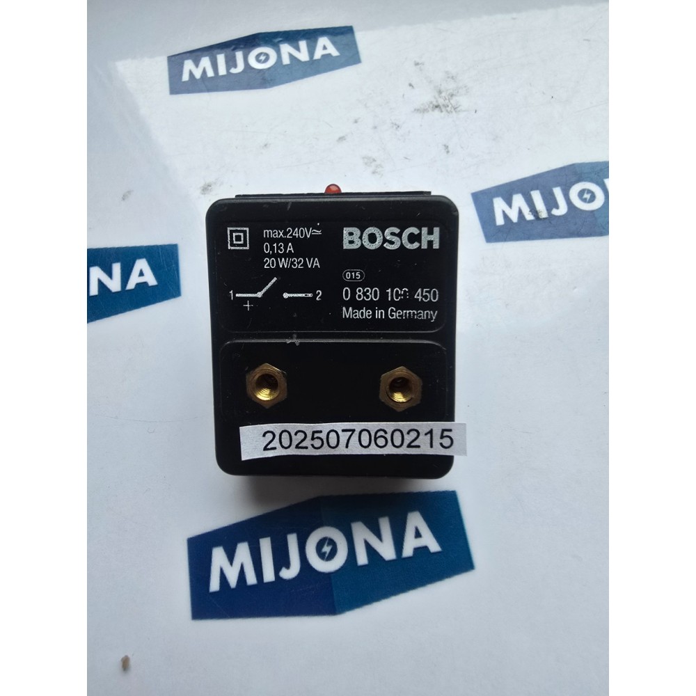 Bosch 0830 100 450 Zylinderschalter 0,13A 240V 20W 08301000450 Bosch 0830 100 450 Zylinderschalter 0,13A 240V 20W 08301000450