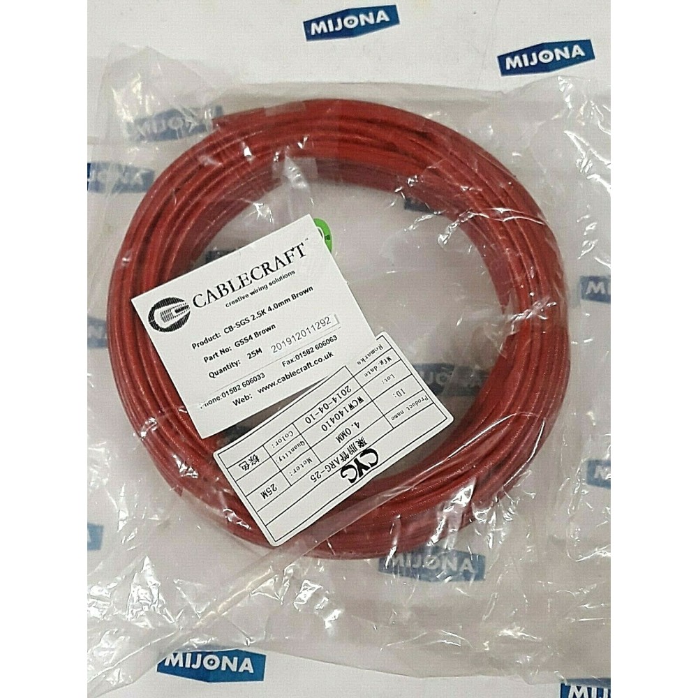 CABLECRAFT CB SGS 2.5K 4mm GSS4 BROWN 25M
