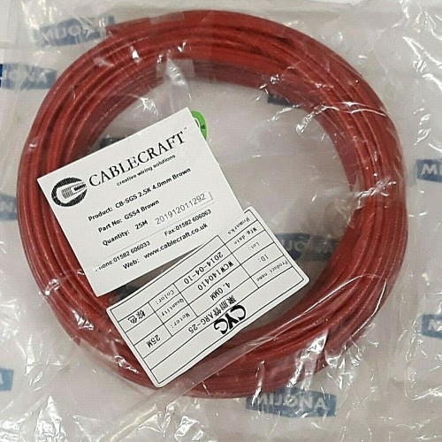 CABLECRAFT CB SGS 2.5K 4mm GSS4 BROWN 25M