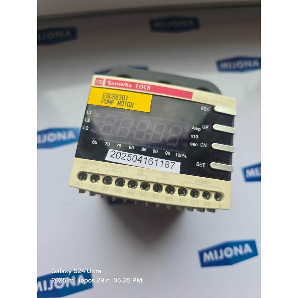 SAMWHA EOCR6307 PUMP MOTOR I3DM WRDBWL SAMWHA EOCR6307 PUMP MOTOR I3DM WRDBWL