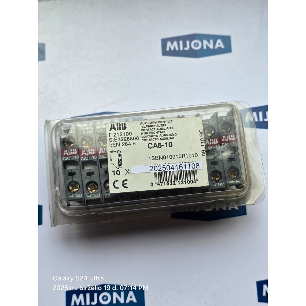 ABB CA5 10 AUXILIARY CONTACT CA5-10 PRICE FOR 10 PSC (NEW OLD STOCK) ABB CA5 10 AUXILIARY CONTACT CA5-10 PRICE FOR 10 PSC (NEW OLD STOCK)