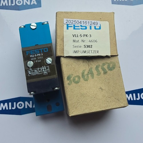 FESTO VLL-5-PK-3 4606 2-8BAR BINARY REDUCTION  VLL 5 PK 3 EW OLD STOCK