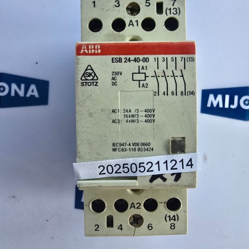 ABB ESB 24 40 00 CONTACTOR ESB 24-40-00 NEW OLD STOCK ABB ESB 24 40 00 CONTACTOR ESB 24-40-00 NEW OLD STOCK