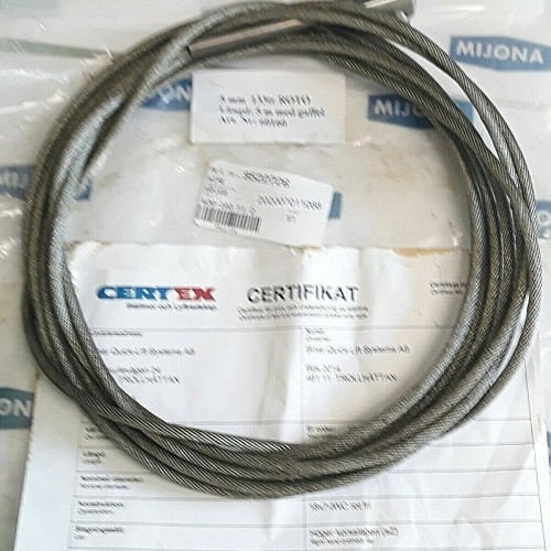 CERTEX 60160 L=5M WIRE WITH FORK END 5mm (new old stock)